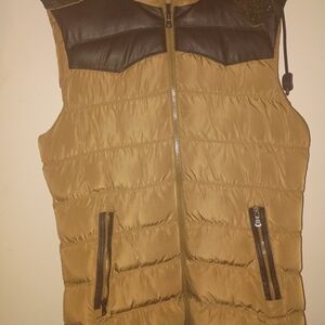 American Stitch Gold Puffer Vest